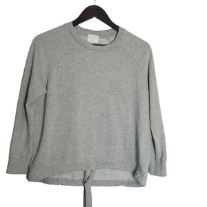 Carly St. Claire Gray Drawstring Waist Sweater Size Medium